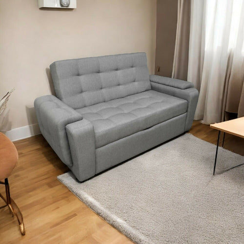 Sofa cama Multifuncional Vignelli Tela Lino Gris